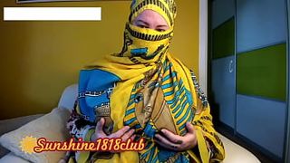Turkish Arab ex-wife in hijab with large breasts muslim cams recording October 26st