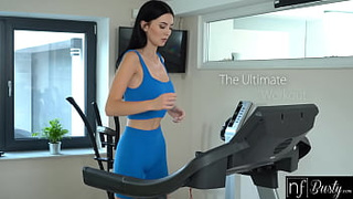 Busty Simon Kitty gets the ultimate sex workout session on treadmill with BF- S17:E5