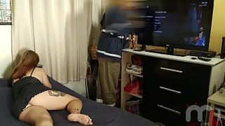 Seducing the cable TV technician.