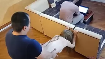 My stepBrother-in-law will Fuck me like a Lady while my Hubby works on the Laptop NTR