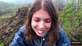 The Riskiest Public Bj In The World On Top Of An Active Bali Volcano - POINT OF VIEW