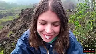 The Riskiest Public Bj In The World On Top Of An Active Bali Volcano - POINT OF VIEW