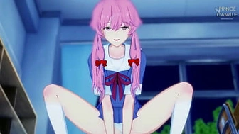 Yuno Gasai is a horny yandere in need of love