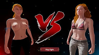 Ginny vs. Chelci (Naked Fighter 3D)