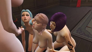 STUDENTS SLAMMED BY SUCCUBUS WHEN ENTERING HAUNTED HOUSE | THE SIMS four
