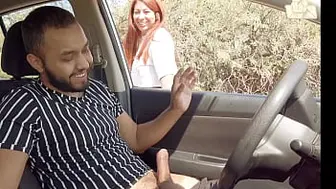 Showing his schlong to a bitch on the street, YOU WON'T BELIEVE HER REACTION!!