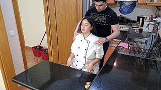 Charming private chef is seduced with a massage
