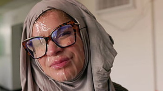 Hijab cosplay - american milf face banged