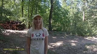 & His Fiance Tag Team Lady Lost in Woods! – Marilyn Sugar – Crazy Squirting, Rimming, 2 Creampies - Part one of two