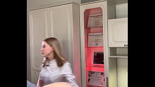 The hottie came for a deep bikini waxing, most likely she is getting ready for sexy sex
