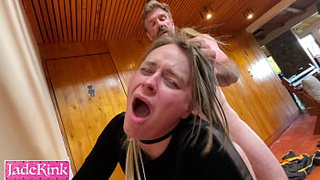 Perverted priest blackmail & forcefully fuck married skank