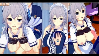 [Eroge Koikatsu! ] Touhou nights Sakuya rubs boobies H! 3DCG Giant Boobies Cartoon Film (Touhou Project) [Anime Game]