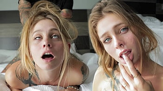 HER CUMS IS AMAZING - Crazy Blonde Has Eye Rolling Orgasms