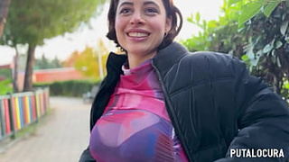 PutaLocura - Incredible busty Hispanic Lulita Star gets caught by Torbe and sucks all his jizz