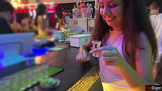 Picked up an escort near a nightclub and offered hard sex for money - Anal and Cum-shot on face