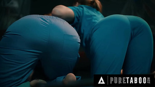 PURE TABOO three-Titted Demon Ashley Lane Breastfeeds Nurse Anna Claire Clouds! CREEPY HORROR PORN three-WAY