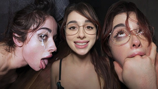 DADDYS FLOOR LICKING SLUT - She Made Him Sperm In Her EYES - Audrey Reid