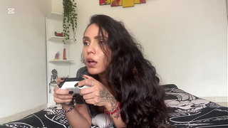 My dirty stepsister takes my Xbox away so I fuck her instead of continuing to play - SPANISH PORN
