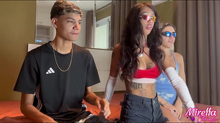 four FRESH FRIENDS HAVE A PAJAMA PARTY AND IT ENDS IN AN ORGY, 1 OF THEM WAS A VIRGIN