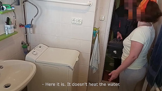 part1: Hot, cougar ex-wife gets poked by washing machine repairman - while fiance sleeps. After waking up, unsuspecting fiance rides wifey too.