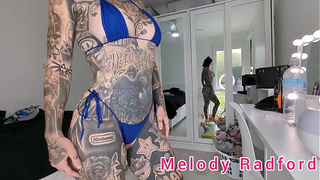 Black and Light Blue Frilly Micro Bikini Try On Haul Melody Radford
