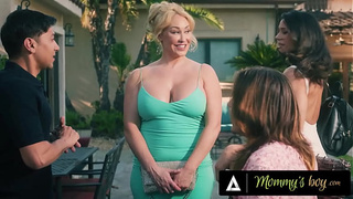 MOMMY'S HUBBY - MILF Penny Barber CAUGHT BFF Fucking Her Stepson & JOINS IN! BUSTY STEPMOM GANG-BANG!