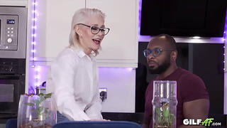 Old lady Likes Massive Ebony Dong! Gilf AF Hard-core Interacial Old lady Porn