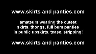 Its really gets me wet knowing everyone can see my panties