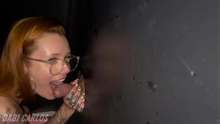 My fiance took me and my friend to the gloryhole, to lick and give it really good to the gifted ones!