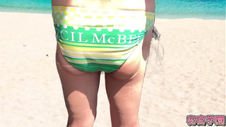 I put an anal vibrator in my swimsuit I'm a pervert who masturbation SecretGakuen