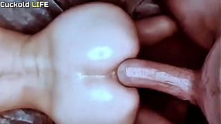 Anal with my friend's schlong destroying my wifey - CUCK-OLD'S DREAM