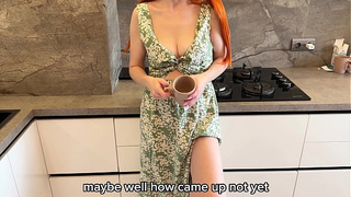 Stepmom Mounts Stepson So He Doesn't Tell Stepdad Her Voyeur - Russian Home-made With Conversations And English Subtitles