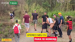 I TOOK two STRAIGHT FRIENDS TO FUCK MY BEHIND IN PUBLIC, WHERE MALES USUALLY GO FOR A WALK. WHILE EACH 1 TAKES A SPOT TO EAT MY BUM, AN AUDIENCE OF STUDS WATCHES AND MASTURBATION.