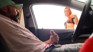 I stopped my car on the street and asked a fine red-head for directions and took my meat out!