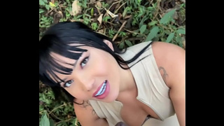 Charming Japanese Lady Was Stopped at a Blitz and Poked Without a Condom with a Rio Police Officer in the Woods