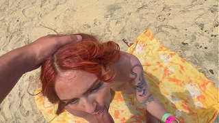 Stranger Rides Me on a Nude Beach After I Lick Him — Real Secretly watching Caught Jerking Off Watching Us