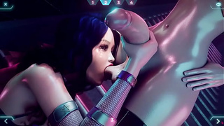 Futanari With Huge Dong Rides Demon Sluts- Degenerate Futa Game