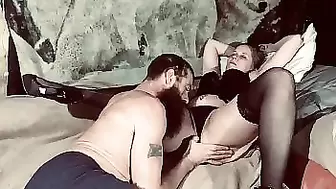 Step son eats his step moms pussy!