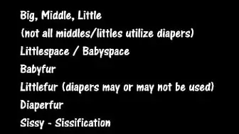 ABDL adult baby ageplay terminology and slang