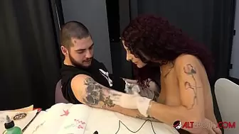 Fucking my alluring giant tit tattoo artist Mara Martinez