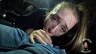 Youngster Bitch Blowed Hard Schlong Of A Stranger In A Car