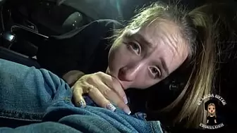 Youngster Bitch Blowed Hard Schlong Of A Stranger In A Car