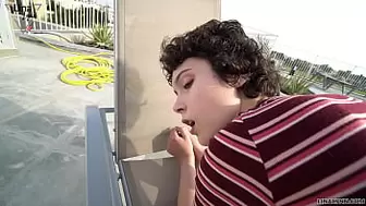 LinaLynn's vacation flirt escalates - raw sex at the hotel pool! Hopefully nobody catches me!
