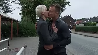 HITZEFREI Giant tit German MILF picked up and poked hard