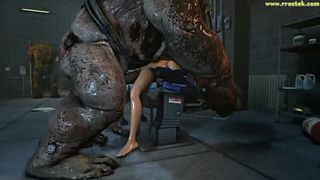 Mass Effect females getting banged hard by grotesque 3D Monsters - Set Of