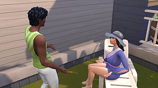 Sims four - Common days in the sims | My friend's mom part 1/2