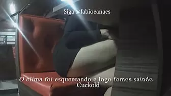Sleazy hotwife dating on the street, after making a cute tooth on the date as friend humongous dong and cuck filming everything.(Teaser)