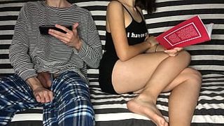 Step Brother Put my Hand on His Meat! But I Didn't Know He Had Such Skillful Hands! Cumming