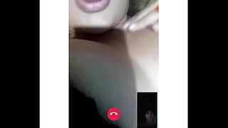 Tape call talking to my comadre showing me her monstrous behind and cunt
